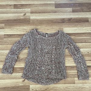 Marled Open Knit Free People Sweater